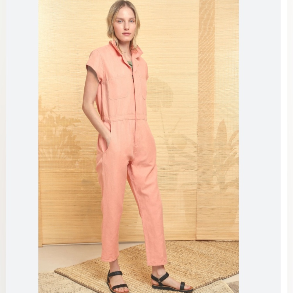 APIECE APART Peach Azore Jumpsuit